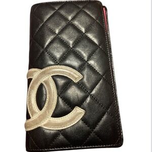 Chanel Black Quilted Wallet
